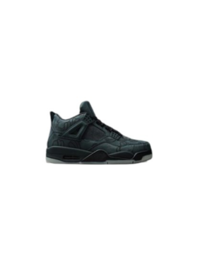 Air Jordan 4 Black/Black Leather
