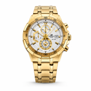 Edifice Gold White Metal Watch