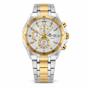 Edifice Silver Gold White Metal Watch