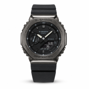 G-shock Gm 2100 Stainless Steel Black Dial Black Strap Watch