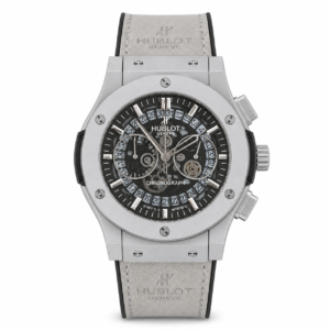 Hublot Grey Leather Belt Watch D