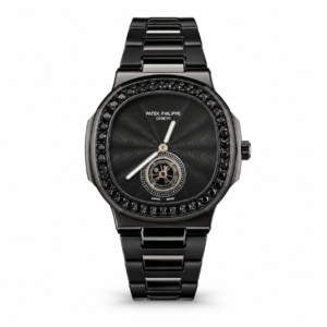 Patek Phillipe Black Diamond Studded Watch
