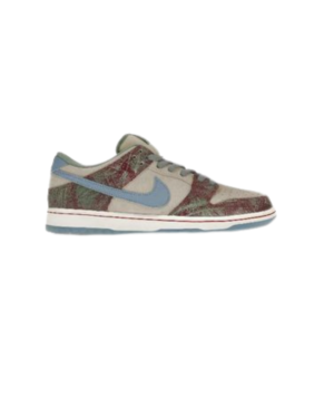 Nike Dunk Low SE “Sail Multi‑Camo” – Earth-Tone Camouflage, Blue Swoosh Accent