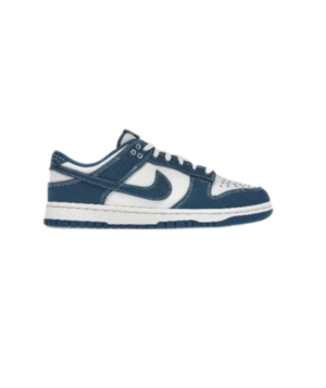 Nike Dunk Low “University Blue/White” – Clean White Base with Navy Blue Overlays